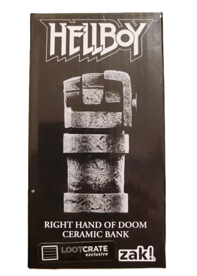 Hellboy Right Hand Of Doom Ceramic Coin Bank Loot Crate Exclusive by Zak! BNIB