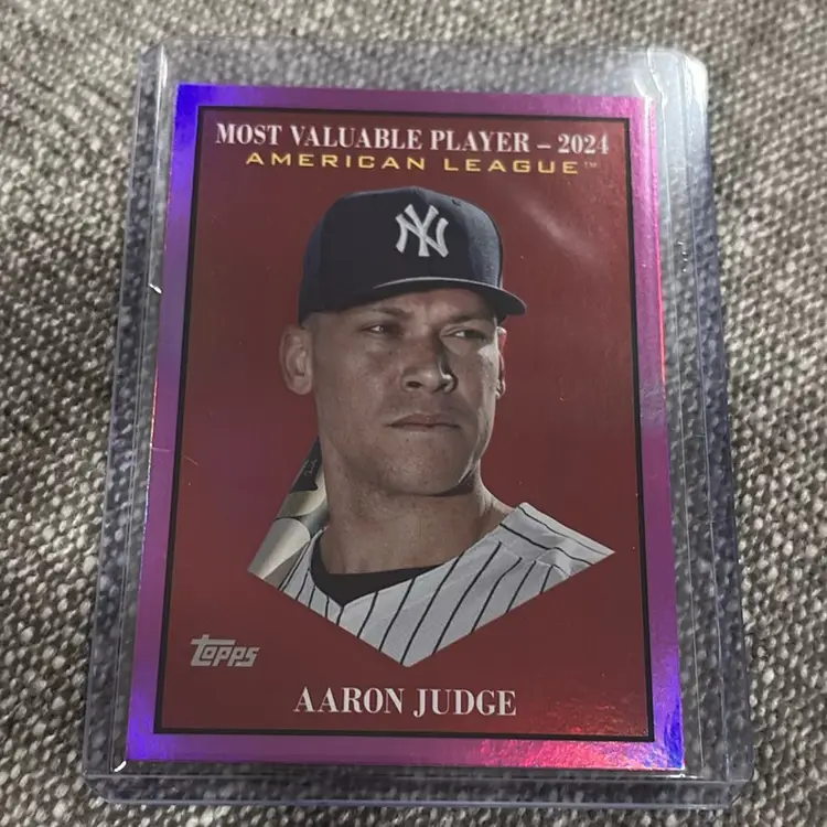 2025 Topps Update Most Valuable Player Aaron Judge Pink Foil Parallel #MV-1