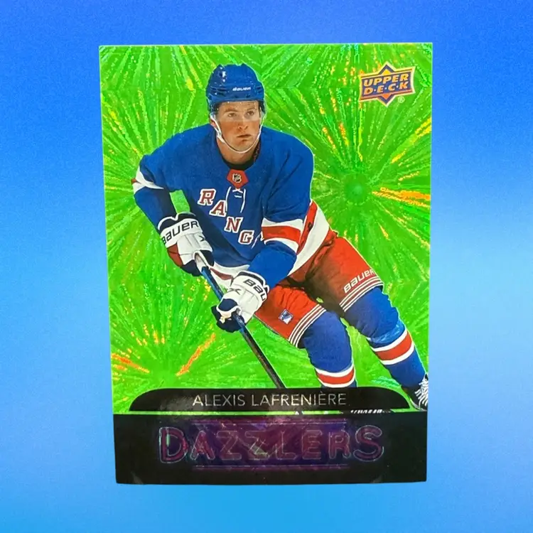 Alexis Lafreniere 2020-21 Upper Deck Dazzlers Green #DZ-81 Rangers