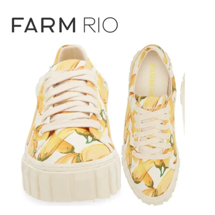 NEW FARM RIO Pepper Print Flatform Sneaker Size 9