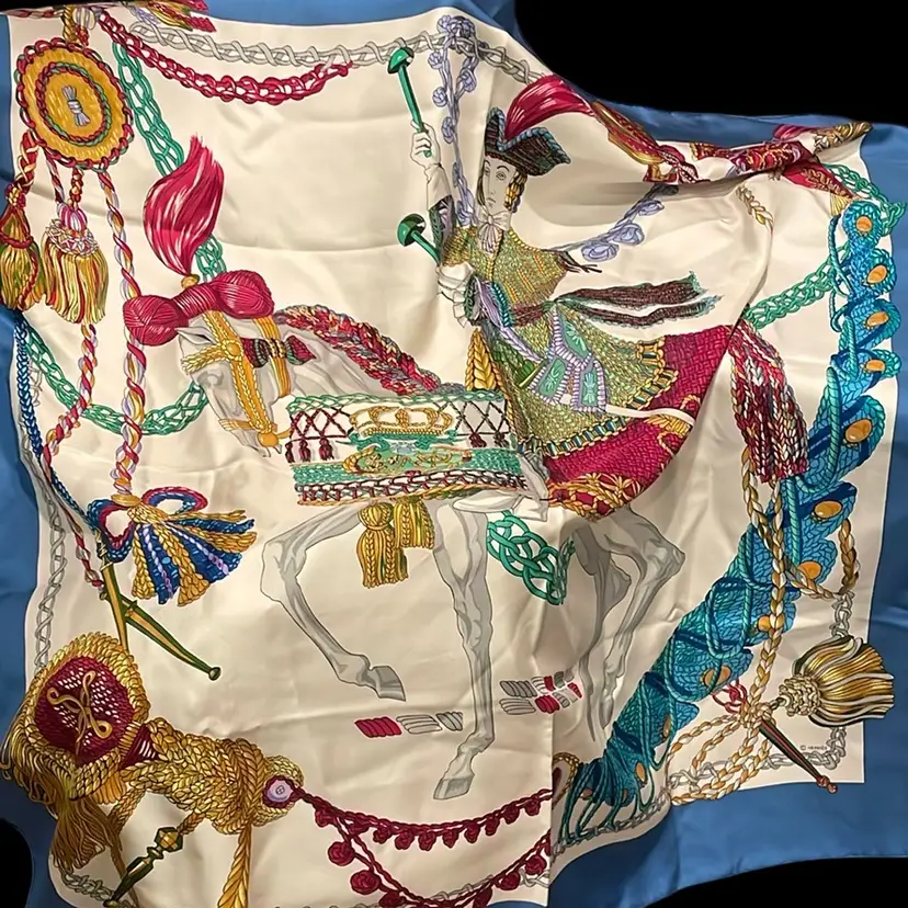 Vintage Hermes Paris Silk Scarf