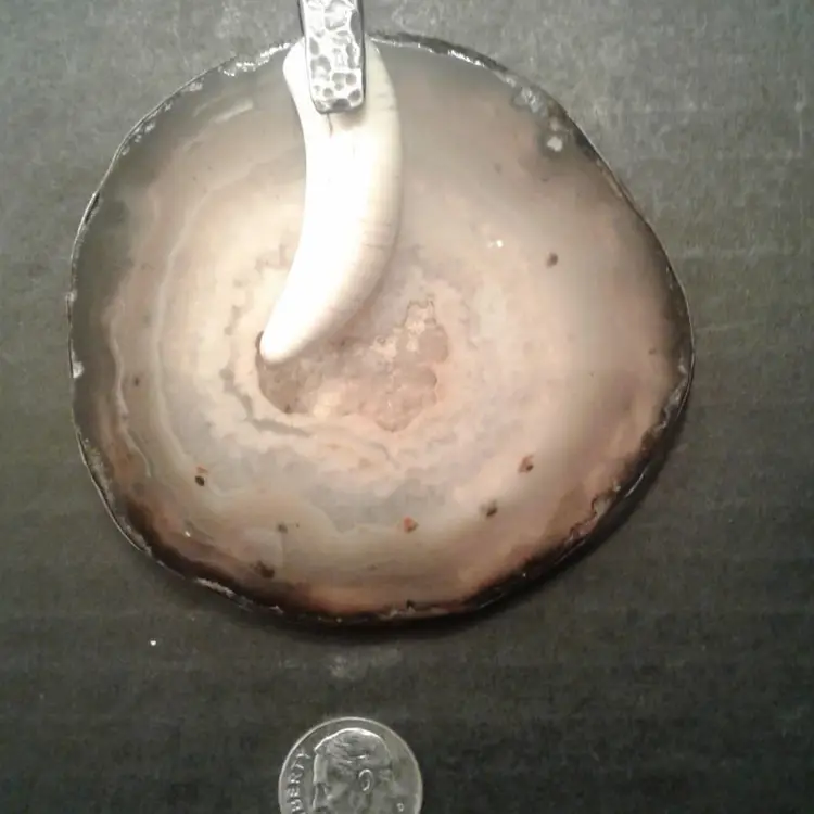 Rare Rebecca Collins Large Statement Sterling Silver Pendant