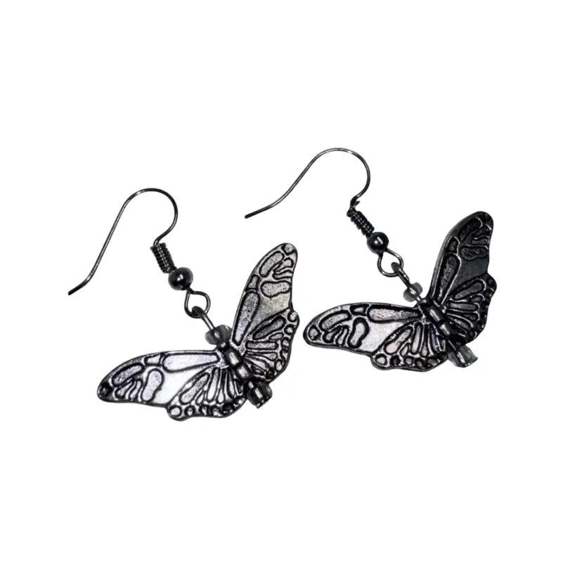 Butterfly Charms Handmade Dangle/Fishhook Earrings