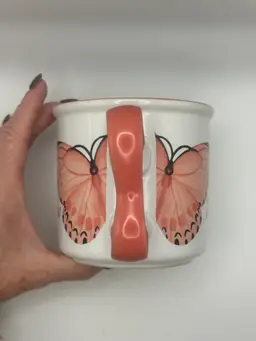 Ceramic Coffee Mug ‘Life Is Beautiful’ Butterfly 4”