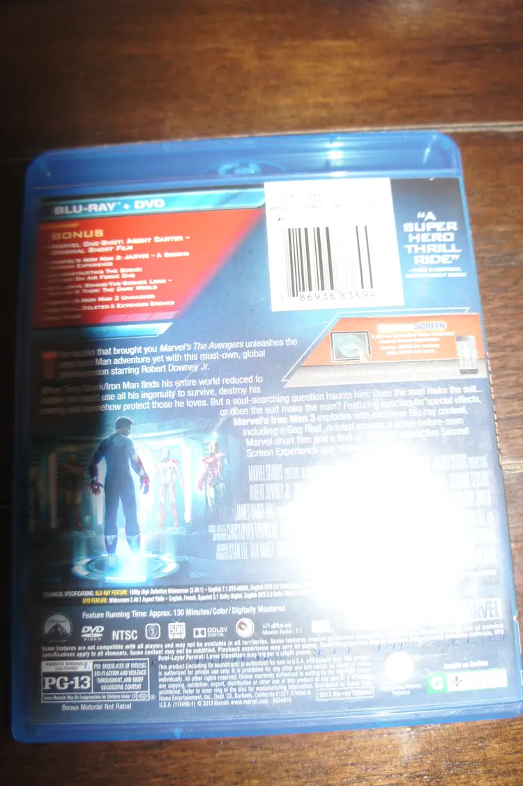 BLU-RAY Marvel - 'IRON MAN 3' 2 disc set