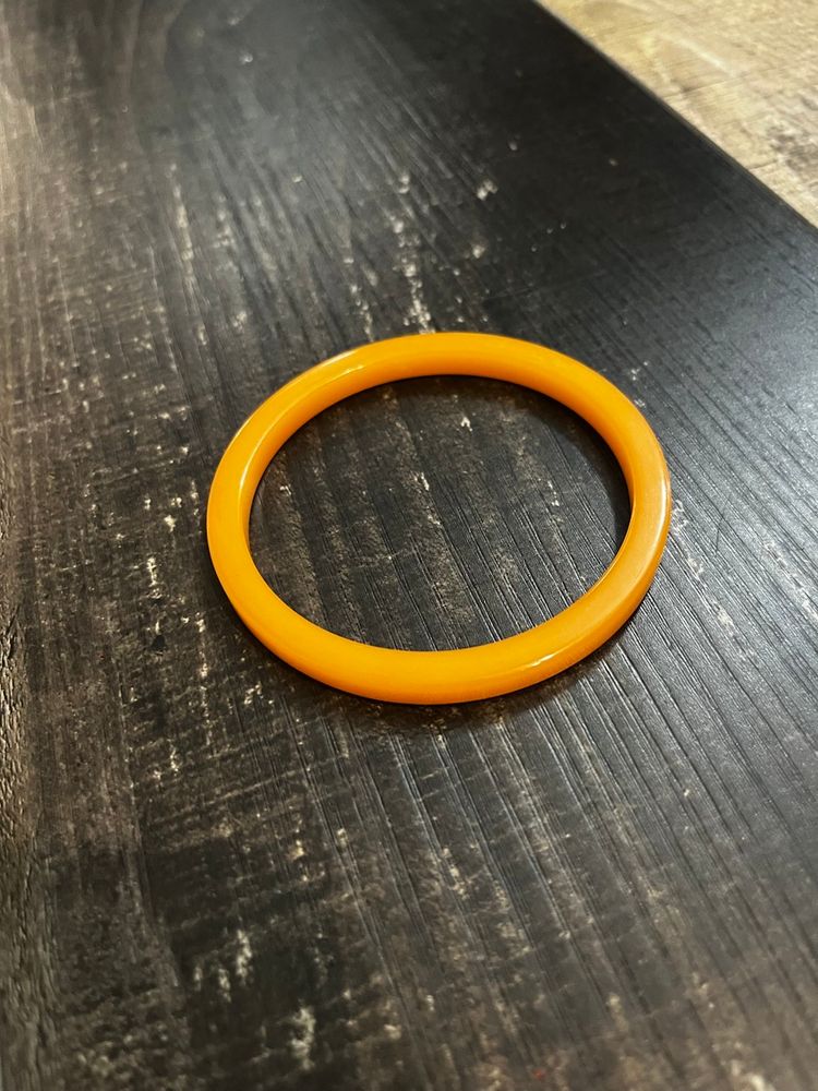 Vintage Butterscotch Bakelite Bangle 2.5”