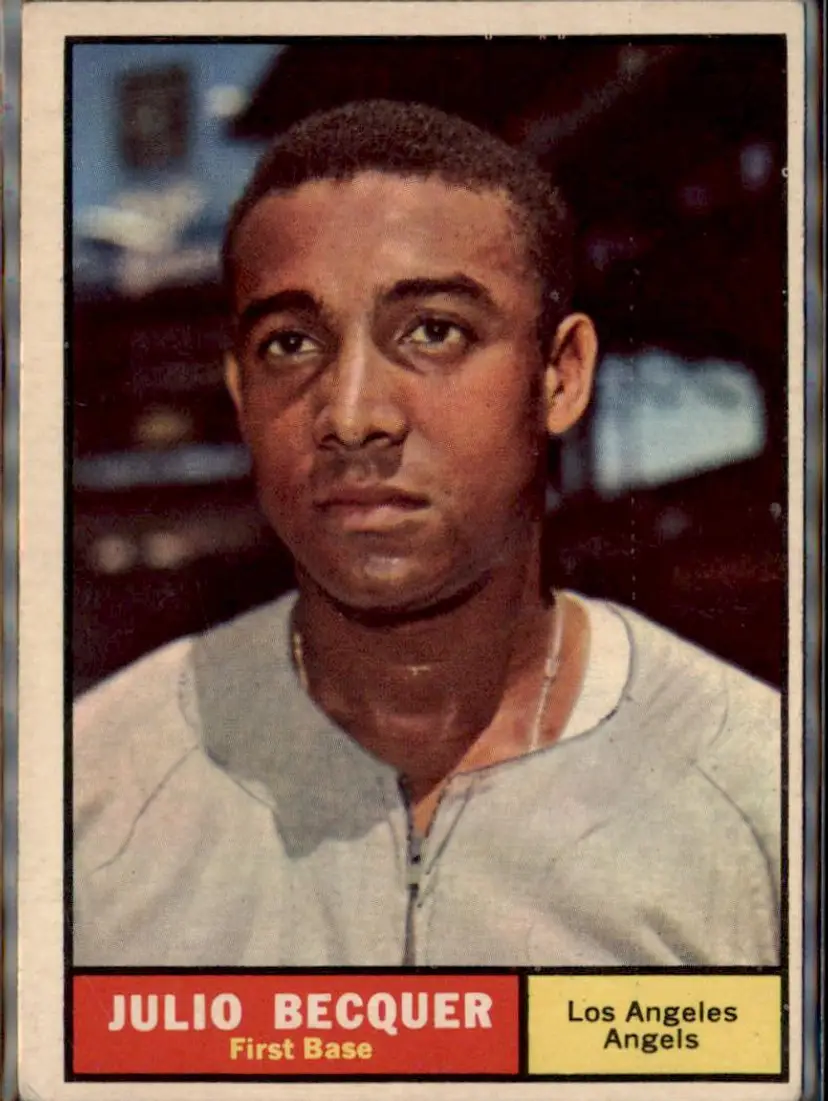 1961 Topps #329 Julio Becquer - ( ) - Los Angeles Angels