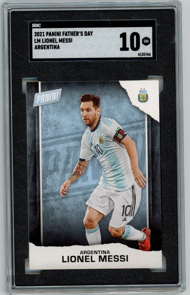 2021 Panini Father's Day LIONEL MESSI #LM ARGENTINA SGC 10 GM