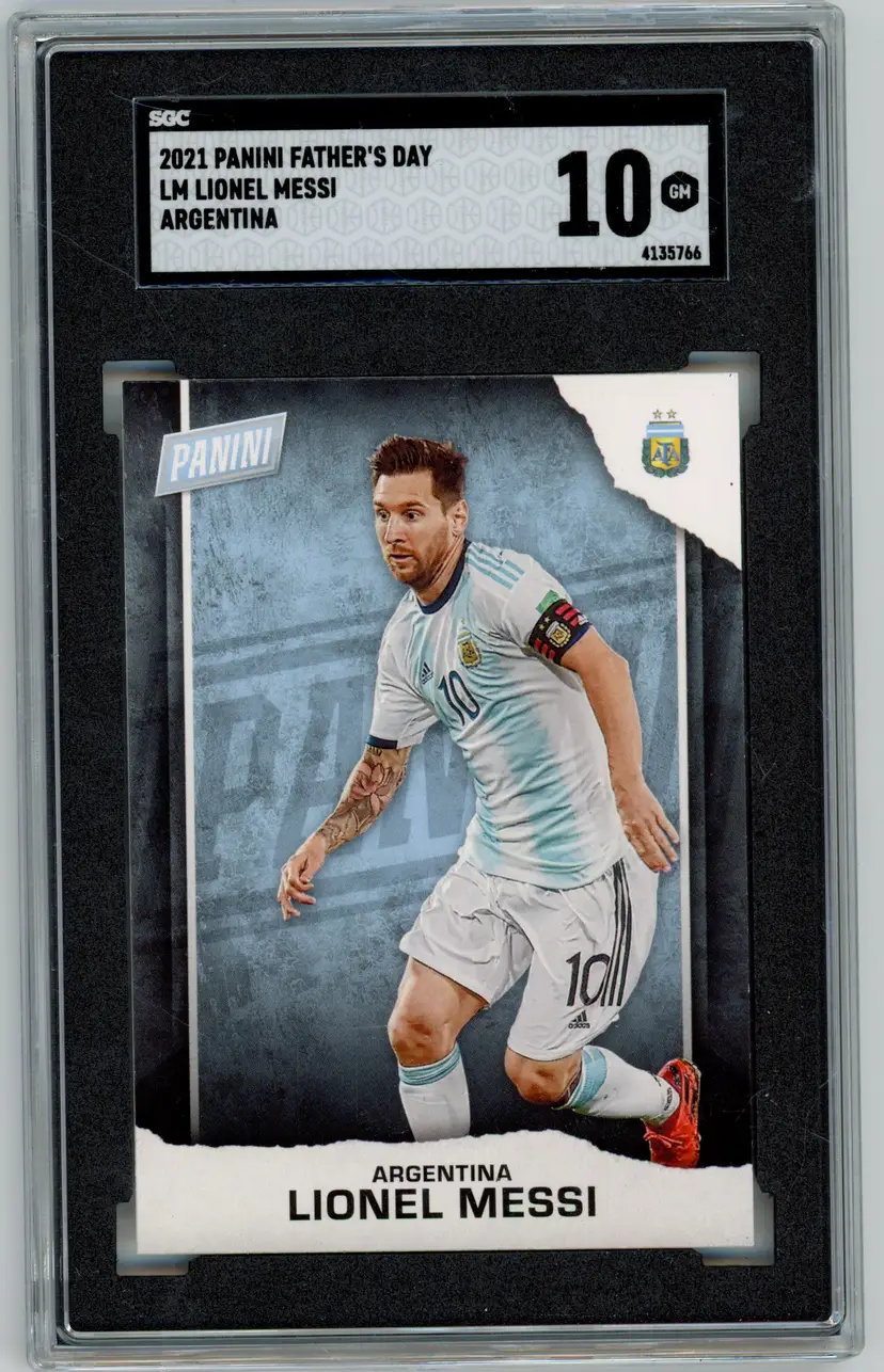 2021 Panini Father's Day LIONEL MESSI #LM ARGENTINA SGC 10 GM