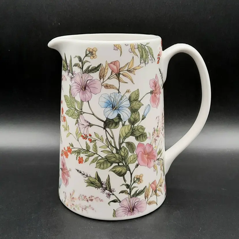 Floral Porcelain Pitcher by Grace Teaware