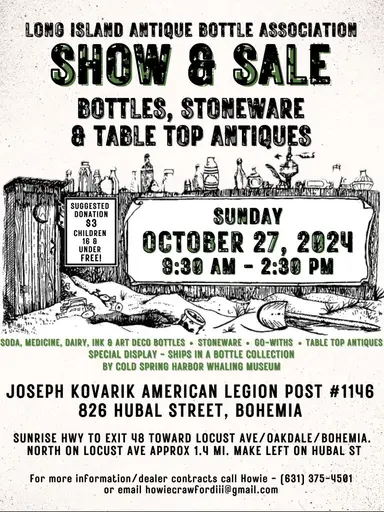 LIVE Bottle Show + Antique Bottles, Crackle Glass, Wheatons