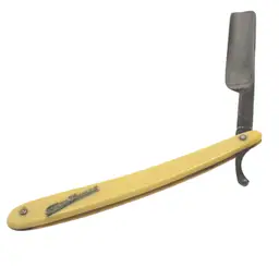 Antique Solingen Straight Razor Free Lance German Steel Hook Tail Barber Tool