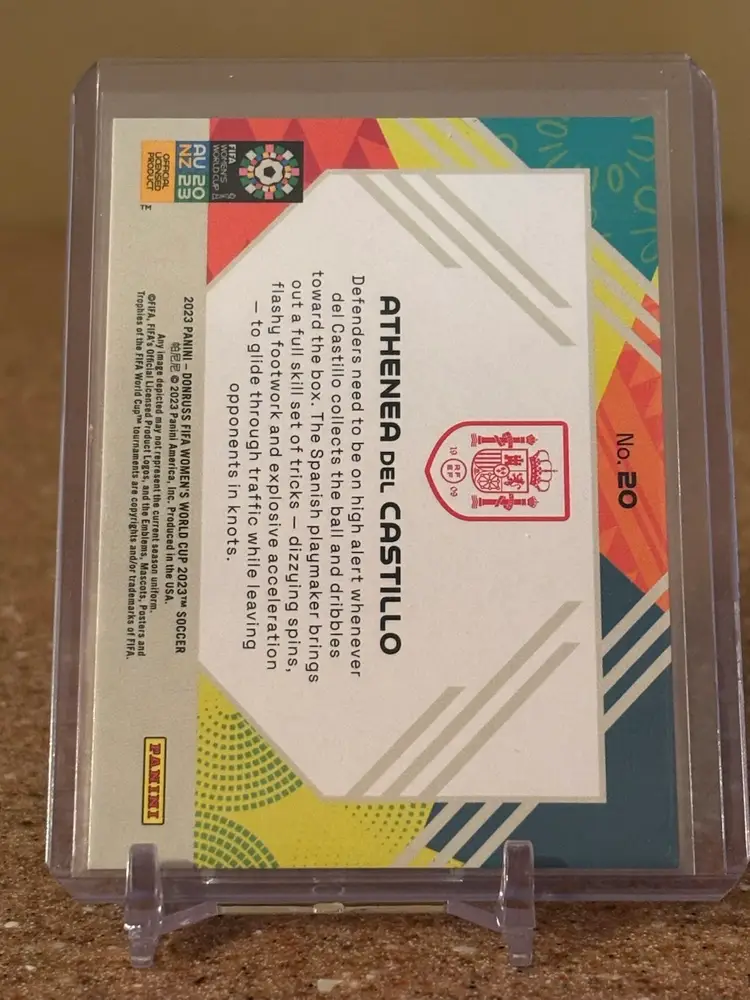 Athenea Del Castillo Donruss 2023 WWC Field Vision Pink /23 Spain Real Madrid