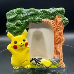 vintage Pikachu ceramic or porcelain photo frame