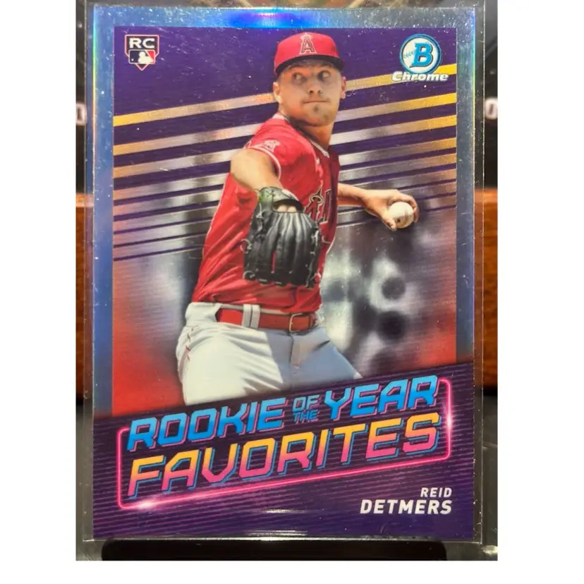 Reid Detmers 2022 Bowman Chrome Rookie of the Year Insert RC Los Angeles Angels