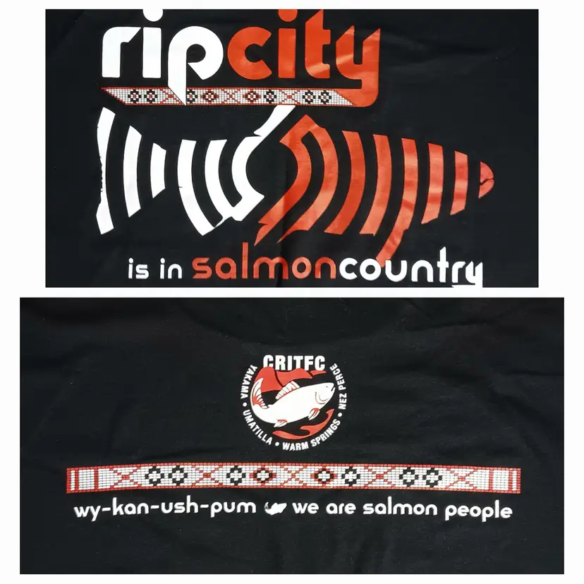 Portland Trailblazers Rip City is Salmon Country t-shirt NEW nwot NBA Basketball