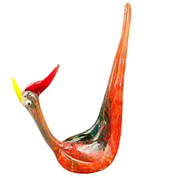Mid-Century Modern Art Glass Bird