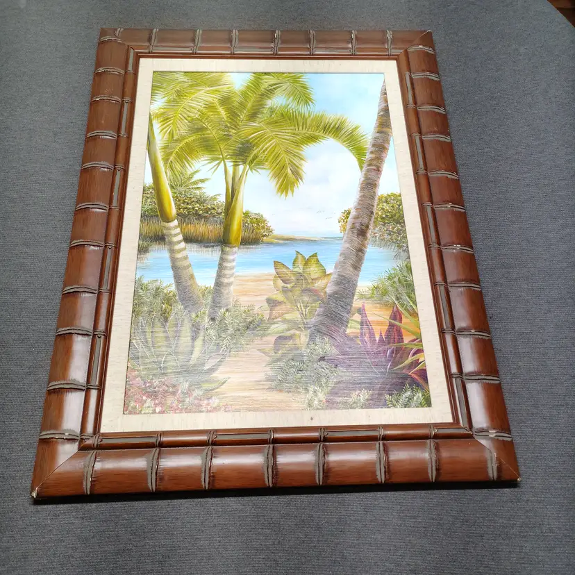 Lisa Sparling Tropical Lagoon I & II Signed Art Prints Set Limited Ed 758 & 743