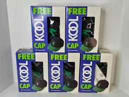 Lot of 5 Vintage 1990s Kool Cigarettes Promo Hats in Package Embroidered K Logo Cap in Package
