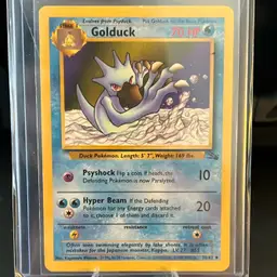 Pokémon Golduck 1999 Fossil Set #35/62