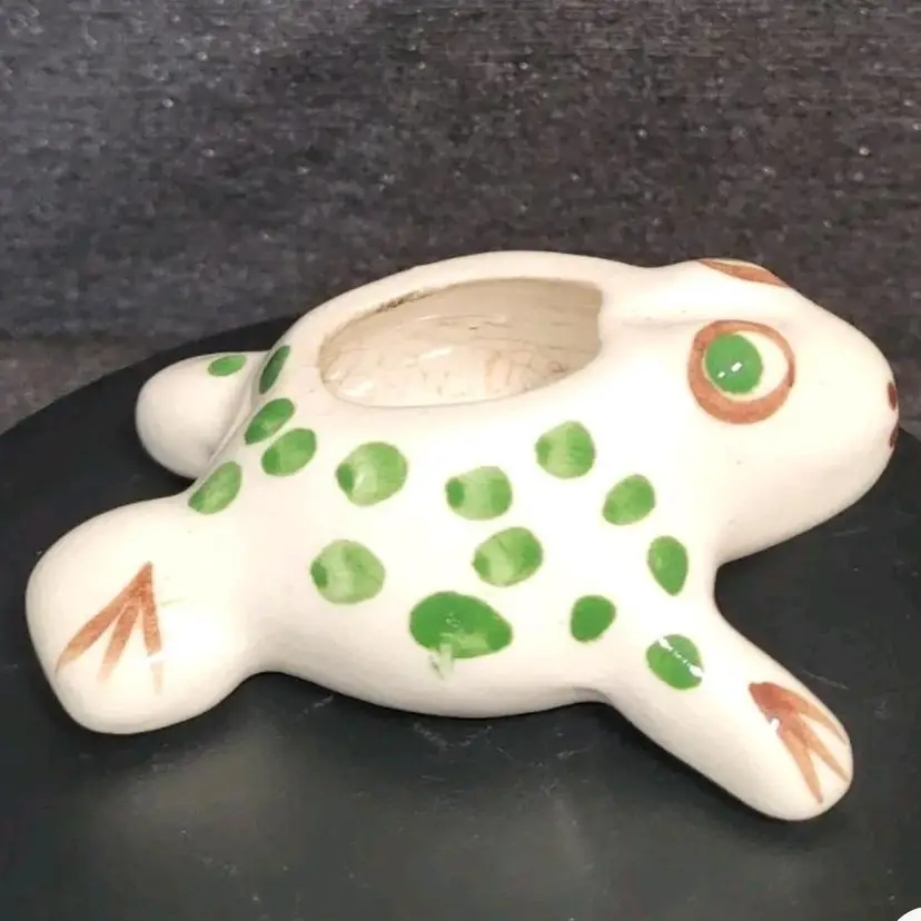 1940-1950s Rio Hondo Vintage California Pottery Frog Figurine Planters • 4" • Scarce
