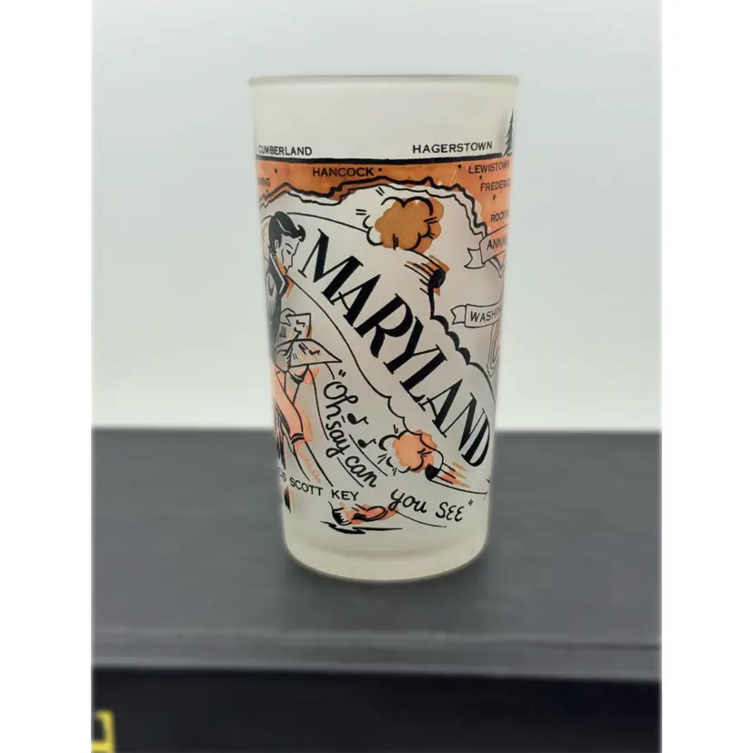 1950’s Hazel Atlas Maryland Souvenir Glass