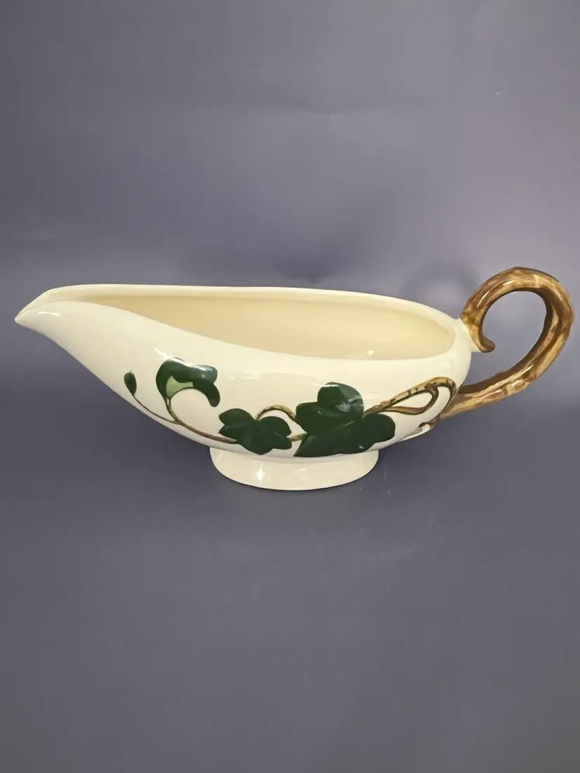 Vintage Poppytrail by Metlox California Ivy Vintage Hand Painted Gravy Boat