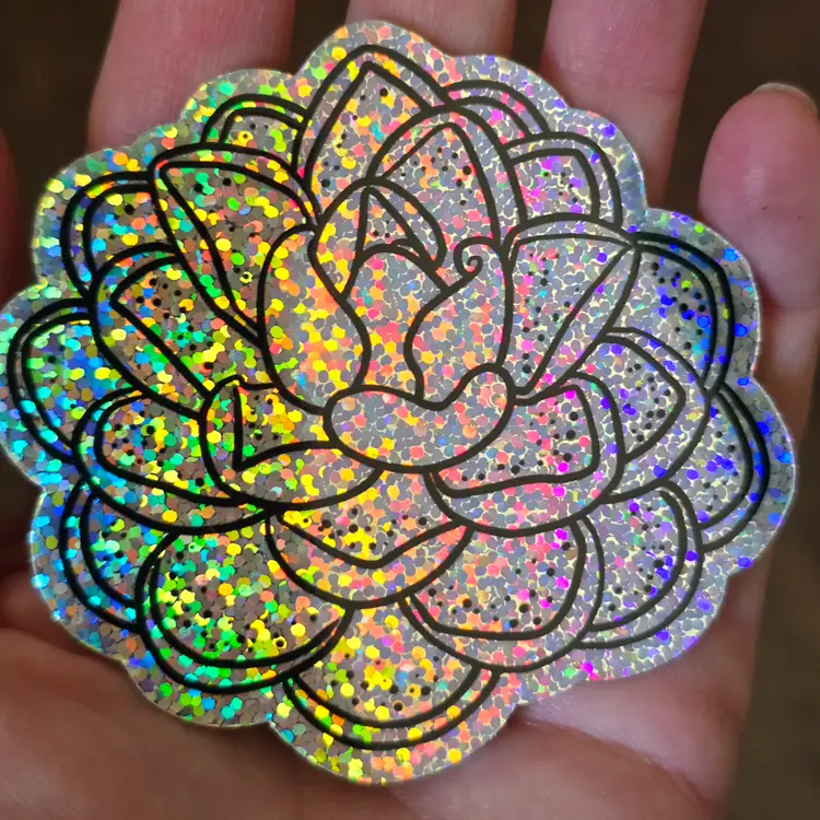 ADD-ON new 3 inch Pinguicula glitter sticker