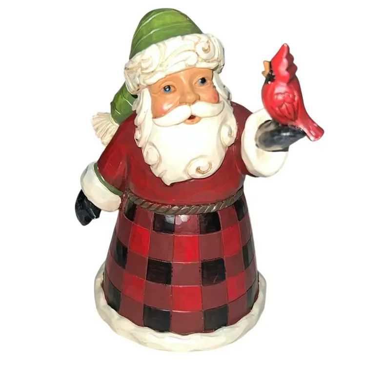 Jim Shore Santa’s Feathered Friend Figurine 5”