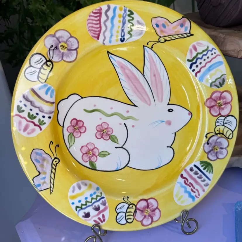 🐇Laurie Gates 11.5” 2000 Easter Platter