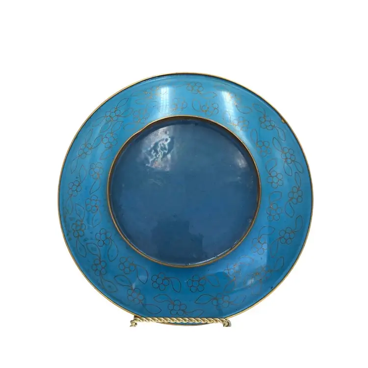 CLOISONNÉ ENAMEL 
BRASS PLATE