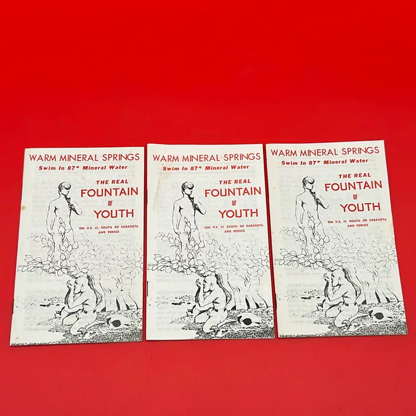 Vintage Florida Warm Mineral Springs Pamphlets