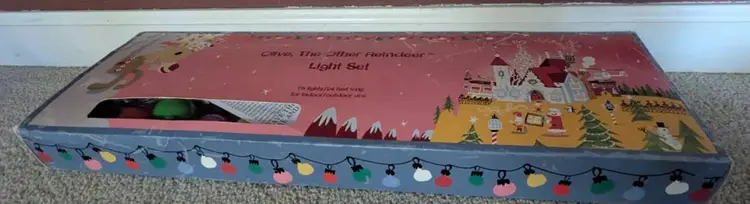 Olive The Other Reindeer Christmas Light Bulb Set Strand Nordstrom Opened Box