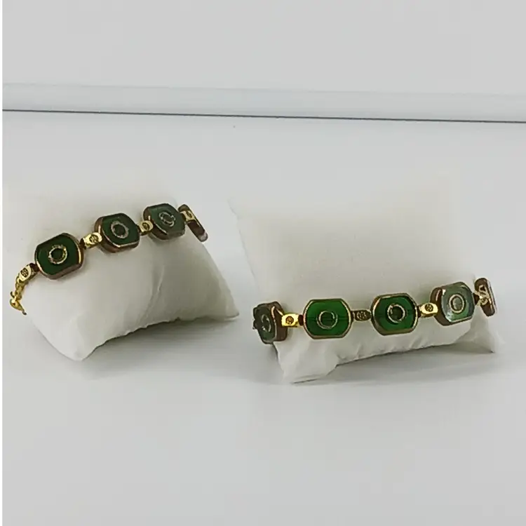 Five Vintage Glass Bracelets