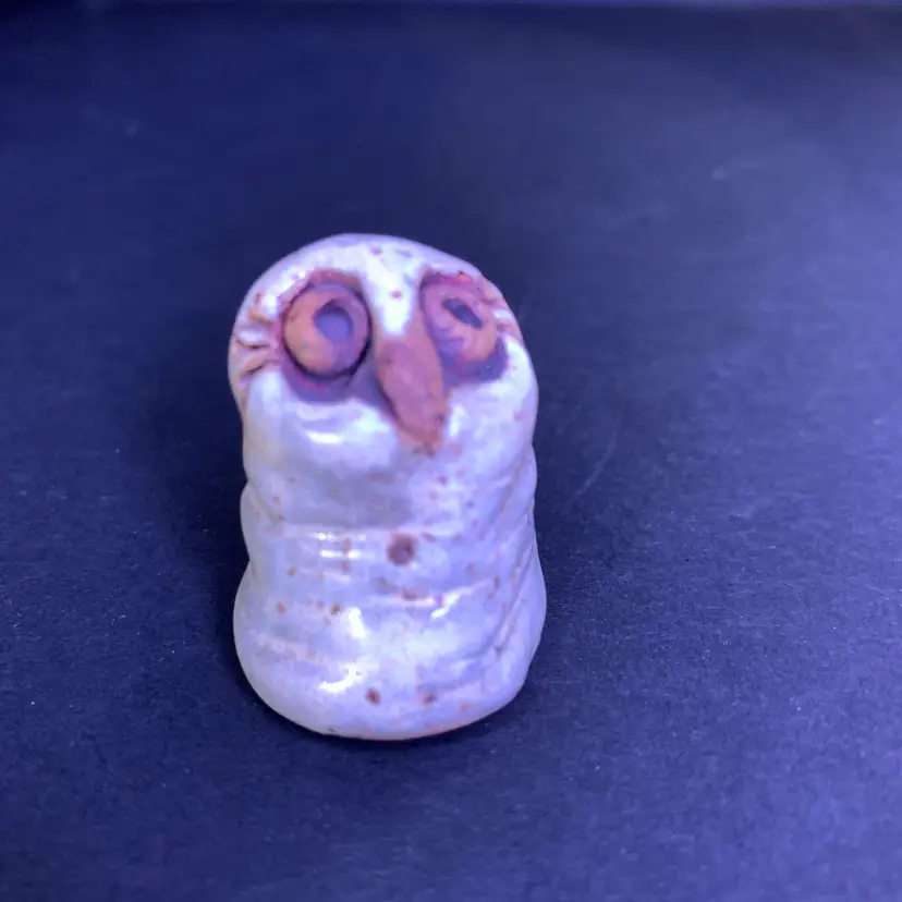 Art Pottery Owl Signed