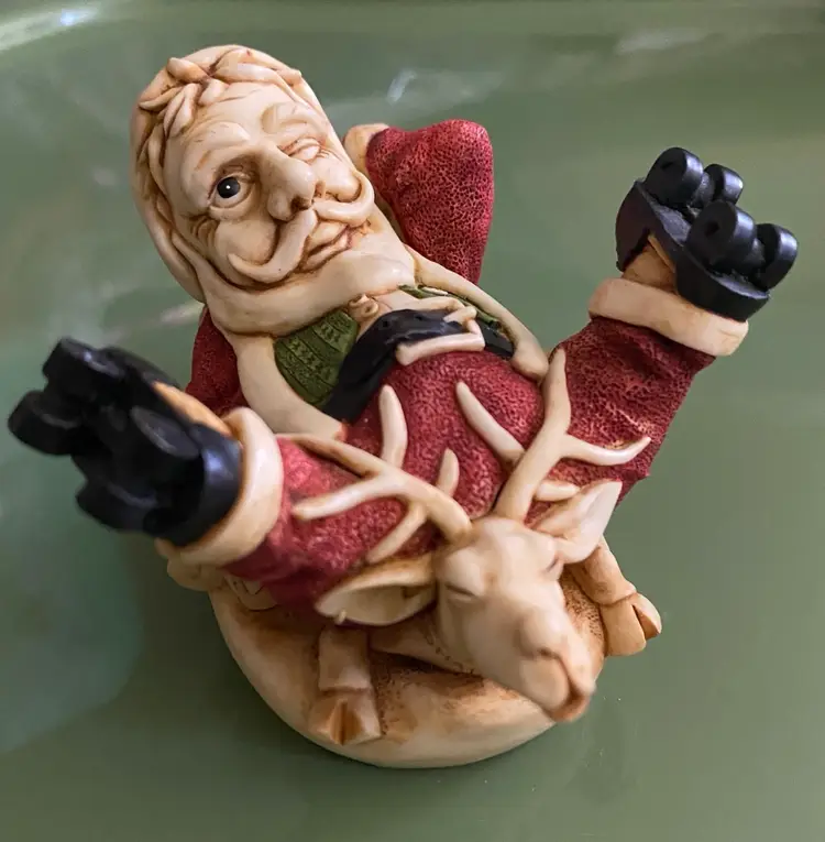 Harmony Kingdom ‘Holy Roller’ Santa On Roller Skates Trinket Box