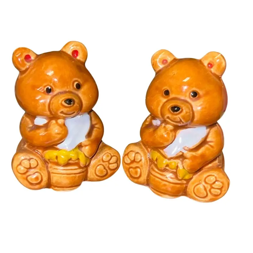 Japan Honey Bears One Shaker One Honey Pot