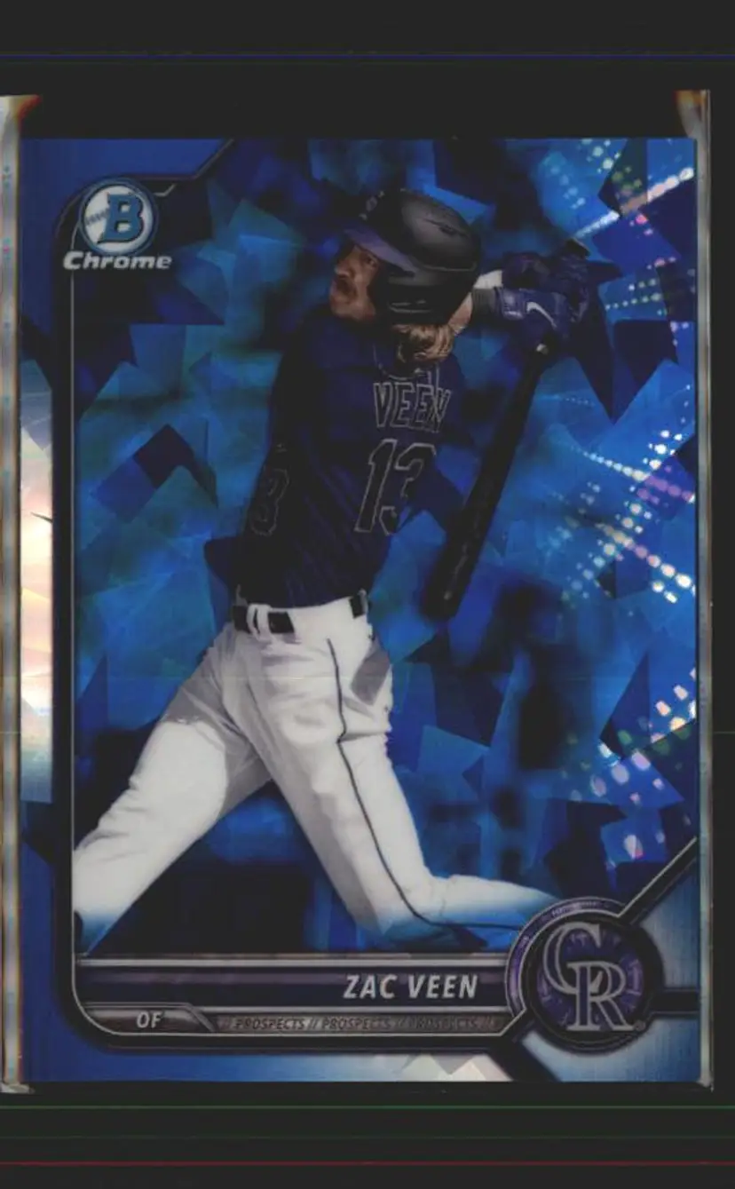2022 Bowman Draft Sapphire Edition #BDC-32 Zac Veen - (137) - Colorado Rockies