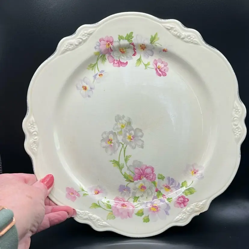 Homer Laughlin Virginia Rose 9” Plate