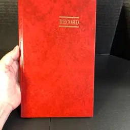 Hard Cover Record Book