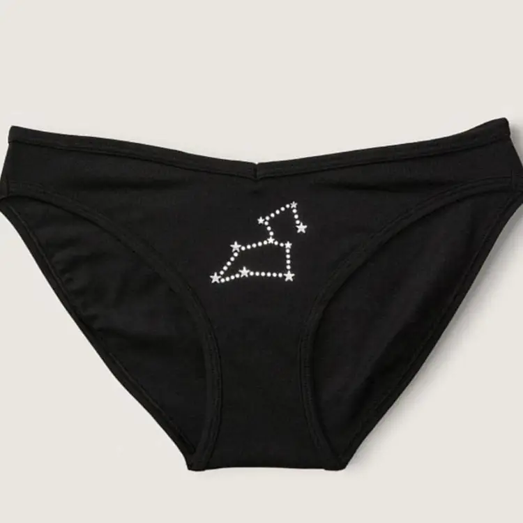L-Victoria's Secret PINKCOTTON BIKINI UNDERWEAR Constellation✨️ Leo NWT