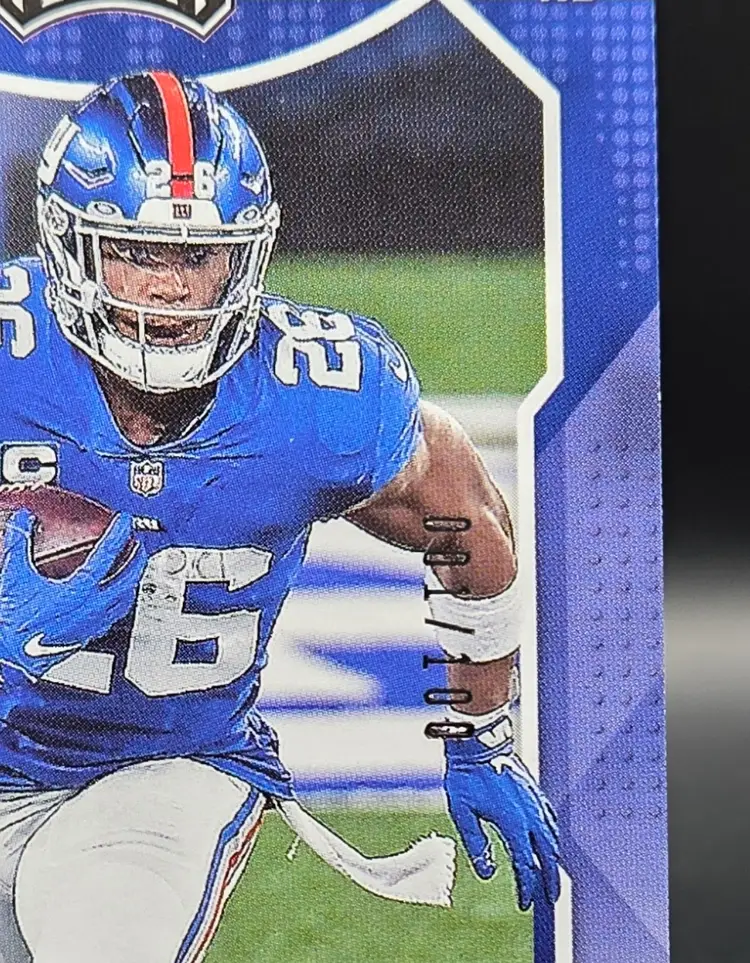 Saquon Barkley 2021 Playoff 1st Down /100 New York Giants