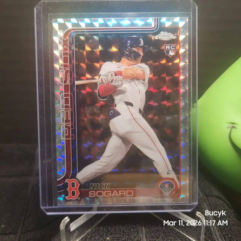 2025 Topps Chrome Refractor - Nick Sogard Boston Red Sox