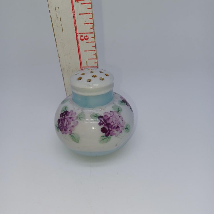 Antique Handpainted Nippon Salt Shaker Antique Floral Nippon Porcelain