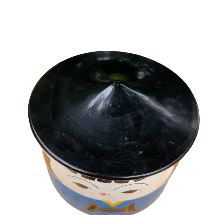 Vintage Laquerware Kokeshi Stacking Rice Bowls