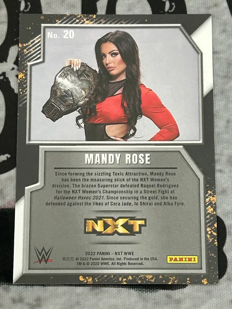 2022 Panini NXT Mandy Rose Black 1/1