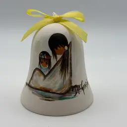 Vintage De Grazia Pottery Wind Chime Bell