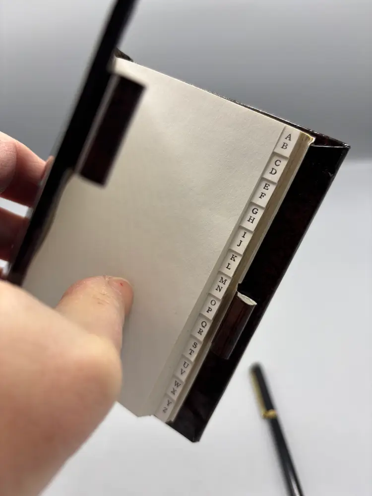 Antique address book & pen