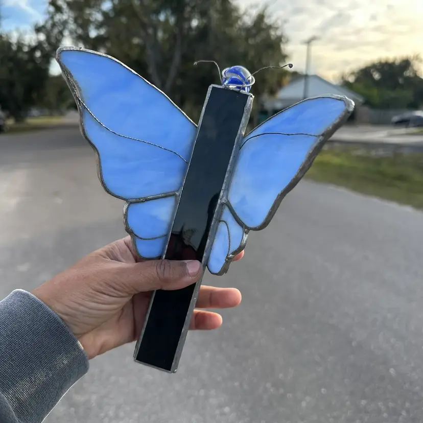 Stained Glass Butterfly Kaleidoscope