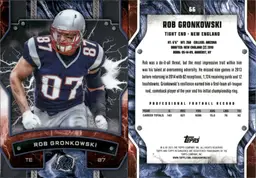Rob Gronkowski  Lot of 15 Football Cards New England Patriots CC26